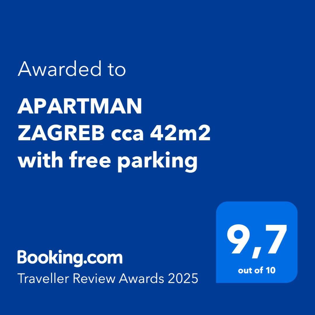 Apartman Zagreb Cca 42M2 With Free Parking Kültér fotó